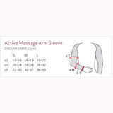 Solidea 0433A5 SilverWave Micro Massage Bilateral Arm Sleeve-Lg-Cream
