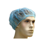 Bouffant Caps-Polypropylene Spun Bond-21" Blue-Pleated-1000/Case