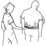 Ableware 704021054 Gait Belt-Striped-54"