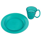 Ableware 745330010 Ergo Plate and Mug Set-Blue