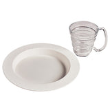 Ableware 745330011 Ergo Plate and Mug Set-White