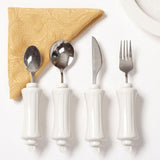 Ableware 746200014 Maddadapt II Utensil Set-Teaspoon, Soup Spoon, Knife, Fork