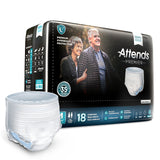 Attends ALI-UW20 Premier Heavy Absorbency Underwear-Medium-72/Case