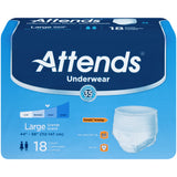 Attends AP0730 Underwear Extra Absorbency-Large-72/Case