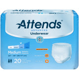 Attends APP0720 Underwear Super Plus W/ Leakage Barrier-Med-80/Case