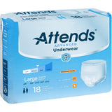 Attends APP0730 Underwear Super Plus W/ Leakage Barrier-Large-72/Case