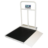 Befour MX450 Single Ramp Tilt & Roll Wheelchair Scale with Handrail