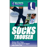 Bilt Rite 10-71000-SM Mens Trouser Socks-15-20 mmHg-Navy-Small