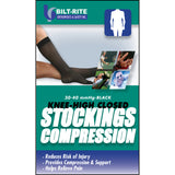 Bilt Rite 10-74000-2X Knee-High Stockings-30-40 mmHg-Black-2X