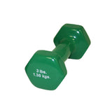 CanDo 10-0552-1 Vinyl Coated Dumbbell-3 lb-Green-Each