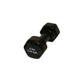 CanDo 10-0557-1 Vinyl Coated Dumbbell-8 lb-Black-Each