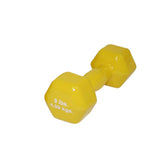 CanDo 10-0558-1 Vinyl Coated Dumbbell-9 lb-Yellow-Each