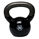 CanDo 10-3195 Vinyl Coated Kettlebell-Black-20 lb