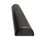 CanDo 30-2290 Black Composite Foam Roller-Extra Firm-6"x36"-Half Round