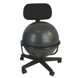 CanDo Mobile Metal Ball Chair with 22