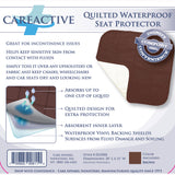 CareActive 0210-0-BRO Quilted Waterproof Seat Protector-Brown