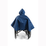 CareActive 9660-0-NAV Wheelchair Rain Poncho-Navy