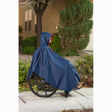 CareActive 9660-0-NAV Wheelchair Rain Poncho-Navy