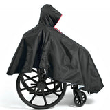 CareActive 9661-0-BLK Wheelchair Winter Poncho-Black