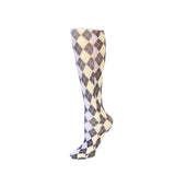 Celeste Stein Womens 18" Trouser Sock-Pastel Abstract