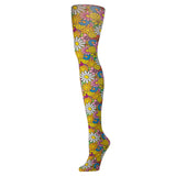 Celeste Stein Womens Tights-Regular-Colorful Daisies