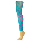 Celeste Stein Womens Leggings-Queen-Flamingos and Pearls