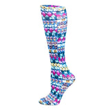 Celeste Stein Womens 10" Ankle Sock-Emerald Dazzle