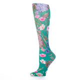 Celeste Stein Womens 10" Ankle Sock-Green Marona