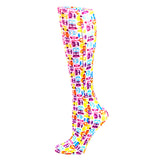 Celeste Stein Womens 15-20 mmHg Compression Sock-Tiny Owls