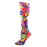 Celeste Stein Womens 15-20 mmHg Compression Sock-Bouquet