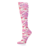 Celeste Stein Womens 15-20 mmHg Compression Sock-Cabaret