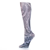 Celeste Stein Womens 15-20 mmHg Compression Sock-Black Calypso