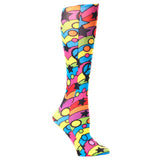 Celeste Stein Womens 20-30 mmHg Compression Sock-Rainbow 60's