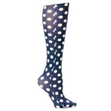 Celeste Stein Womens 20-30 mmHg Compression Sock-Regular-Navy Reverse
