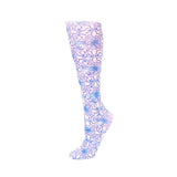 Celeste Stein Womens 20-30 mmHg Compression Sock-Blue Tile