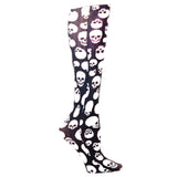 Celeste Stein Womens 20-30 mmHg Compression Sock-Skull