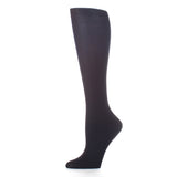 Celeste Stein Womens 8-15 mmHg Compression Sock-Black Solid