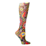 Celeste Stein Womens 8-15 mmHg Compression Sock-Queen-Black Vogue