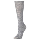 Celeste Stein 15-20 mmHg Compression Sock-Queen-Grey Morning Lace
