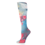 Celeste Stein 20-30 mmHg Compression Sock-Queen-Fancy Watercolors