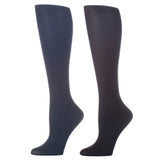 Celeste Stein 8-15 mmHg Compression Sock-Queen-Navy Black (2 Pack)