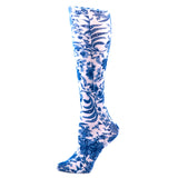 Celeste Stein Womens Compression Sock-Navy Paris