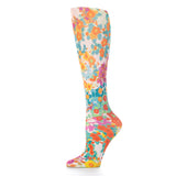 Celeste Stein Womens Compression Sock-Colorful Stripes