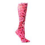 Celeste Stein Womens Compression Sock-Sweetheart Roses