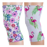 Celeste Stein Light/Moderate Knee Support Set-Ode & White Flamingos