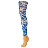 Celeste Stein Womens Leggings-Navy Paris