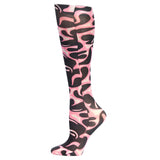 Celeste Stein Sock-Neon Pink Flames