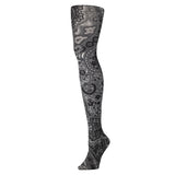 Celeste Stein Womens Tights-Black Paisley Fountain