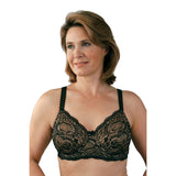 Classique 766 Post Mastectomy Fashion Bra-Black/Skin-34B