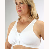 Classique 800 Post Mastectomy Fashion Bra-White-Extra Large